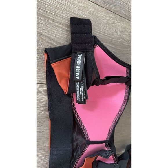 Victoria's Secret PINK Ultimate High Impact Sports Bra Chestnut Spice Brown Sz S - Picture 6 of 8